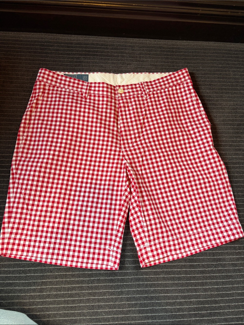 Polo Ralph Lauren Red and White Gingham Men’s Shorts